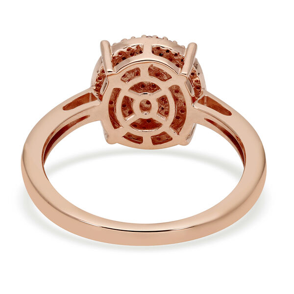 Nat&uuml;rlicher, rosa Diamant-Ring, 375 Ros&eacute;gold  ca. 0,25 ct image number 5