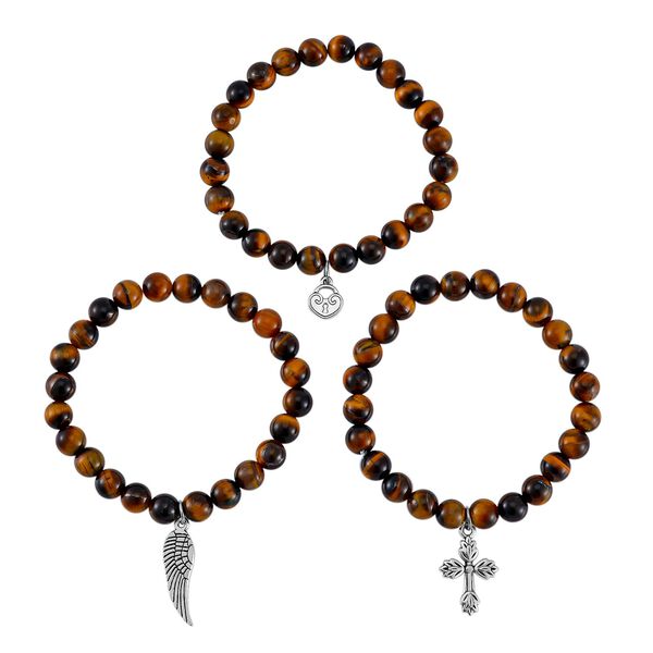 Tigerauge Schmuckset  ca. 300.00 ct