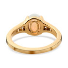 Natürlicher, äthiopischer Opal und Tansanit-Ring, 925 Silber vergoldet  ca. 1,05 ct image number 5