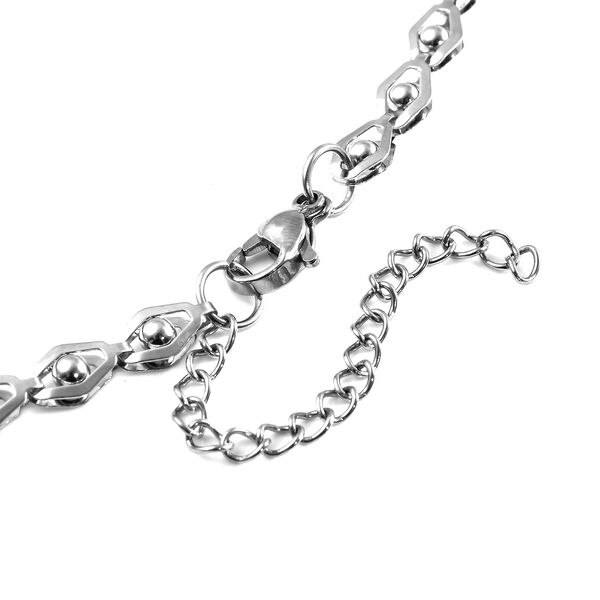 Schlichte Halskette, ca. 60+5 cm, Edelstahl image number 4