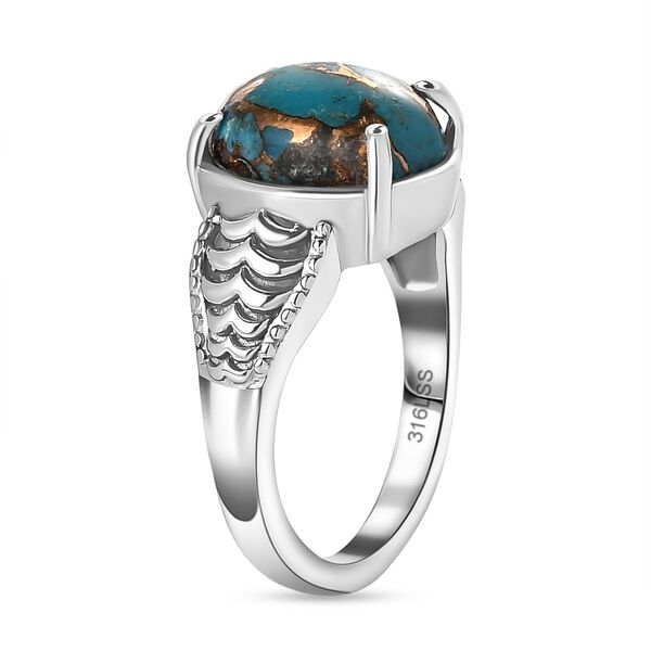 Blauer Mojave Türkis-Ring - 4,51 ct. image number 5