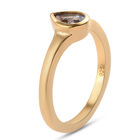 Tansanit Solitär Ring 925 Silber vergoldet  ca. 0,43 ct image number 4