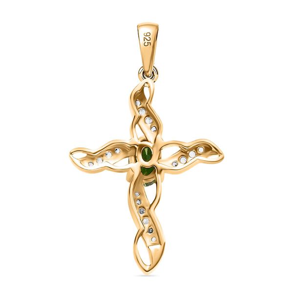 Natürlicher Chromdiopsid und Zirkon-Anhänger - 0,67 ct. image number 5