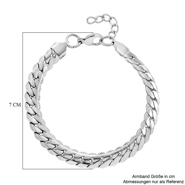316L Edelstahl Armband ca. 20 cm ca. 13,00g image number 5