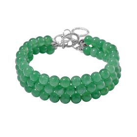 Grünes Aventurin-Armband, 18 cm - 30 ct.