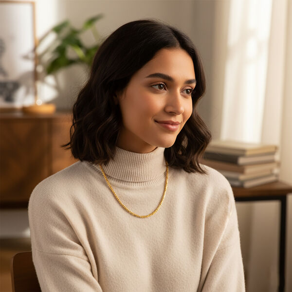 Royal Bali - D'Joy Bourbudur Halskette,925 Silber 916 Gelbgold Vermeil ca. 50 cm ca. 18,63g image number 2