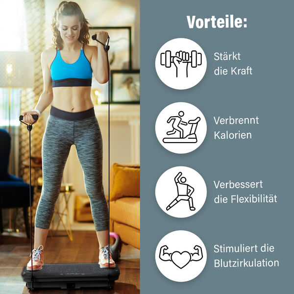 SOULSMART Vibrationsplatte Pro mit Fernbedienung, 150W image number 2