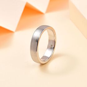 Bandring, 925 Silber rhodiniert