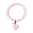 Rosenquarz runde flexibel Armband ca. 18 cm lange 116.50 ct