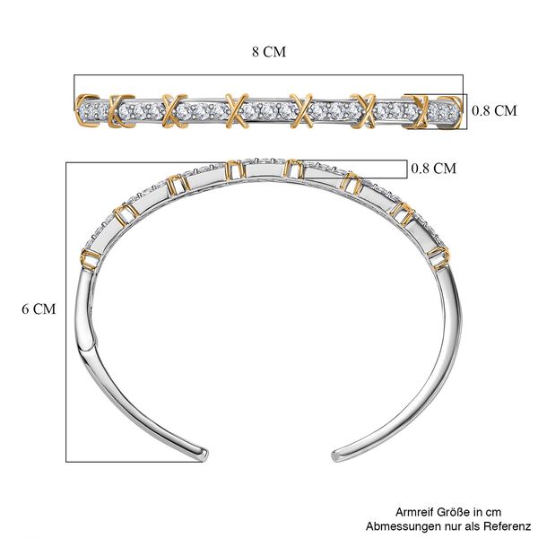Moissanit Armreif, 19 cm - 2,18 ct. image number 7