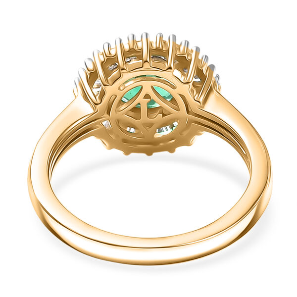 LUXURIANT AAA Labor kolumbianischer Smaragd und Labor Diamant Ring - 1,54 ct. image number 5