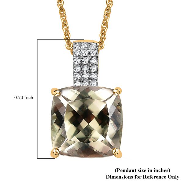 LUXORO AAA Turkizit, Wei&szlig;er Diamant Schmuckset ca. 50 cm 585 Gold ca. 5.04 ct image number 6