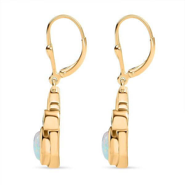 D’Joy AA natürliche, äthiopische Welo Opal und Chromdiopsid Ohrringe - 1,35 ct. image number 4