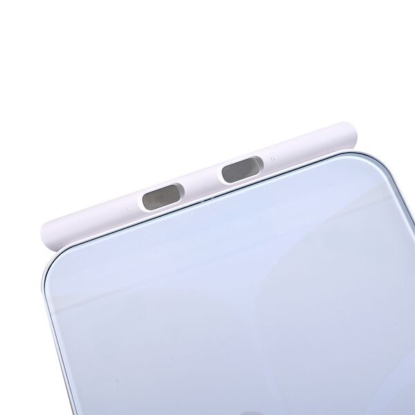 Intelligente Körperfettwaage mit Griff, ITO-Design, gehärtetes Glas,30×30×2,6cm, Weiß image number 4