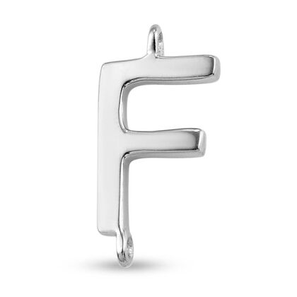 F Initiale Charme 925 Silber platiniert