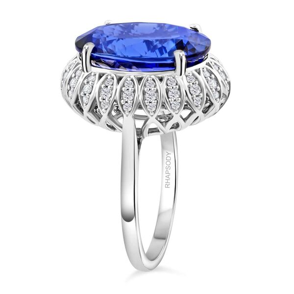 RHAPSODY AAAA Tansanit und VS Diamant Ring in 950 Platin - 10 ct. image number 3