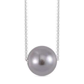 Tahiti-Farben Muschelkernperle Halskette, 43 cm - 4,50 ct.