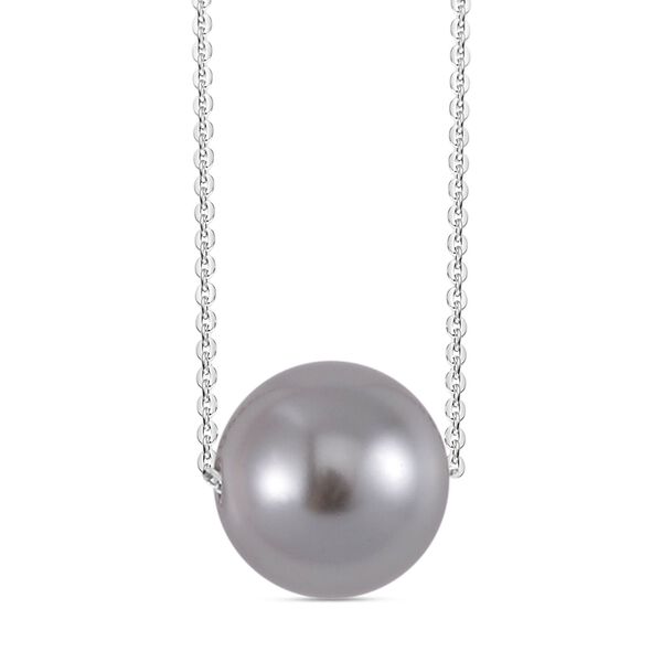 Tahiti-Farben Muschelkernperle Halskette, 43 cm - 4,50 ct.