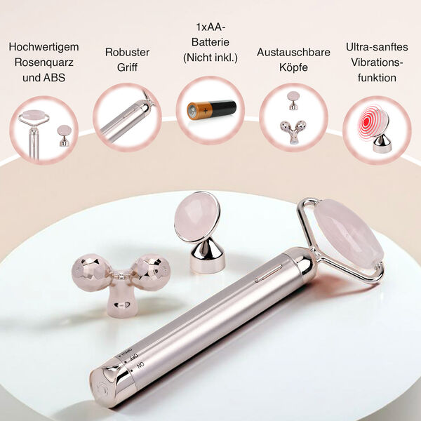 3-in-1 Rosenquarz Massageger&auml;t image number 3