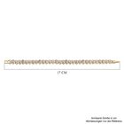 Weißer Zirkonia Armband ca. 19 cm Reines Messing ca. 20.00 ct image number 3