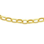 Italienische, ovale Erbskette, ca. 50 cm, 375 Gelbgold