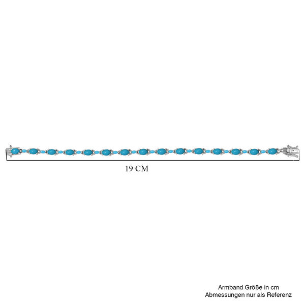 Amerikanisches, natürliches Sleeping Beauty Türkis-Armband, 19 cm - 9,92 ct. image number 5