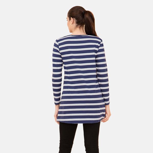 TAMSY - Damen Bluse, Gr&ouml;&szlig;e 42, Blau image number 1