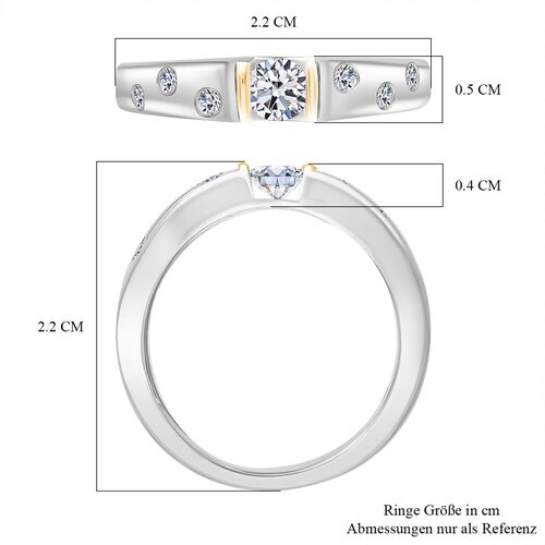 LUXURIANT SGL zertifizierter SI-GH Labor Diamant zweifarbiger Ring - 0,50 ct. image number 5