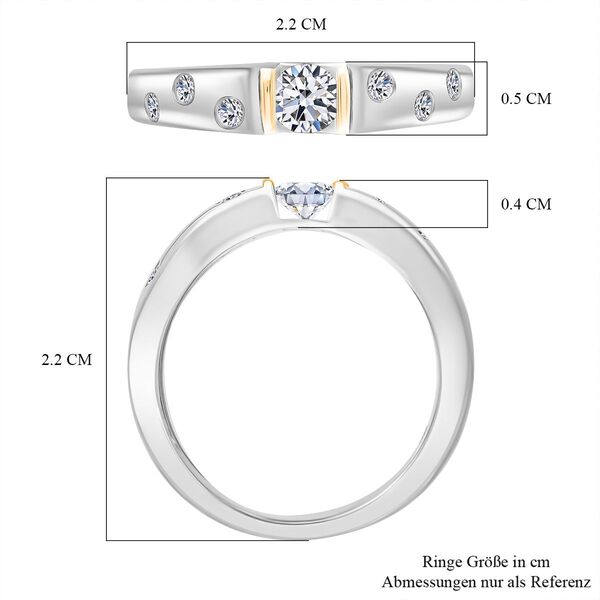 LUXURIANT SGL zertifizierter SI-GH Labor Diamant zweifarbiger Ring - 0,50 ct. image number 5
