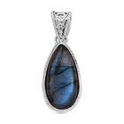 Royal Bali - Labradorit-Anhänger. 925 Silber Schwarz oxidiert ca. 15.10 ct