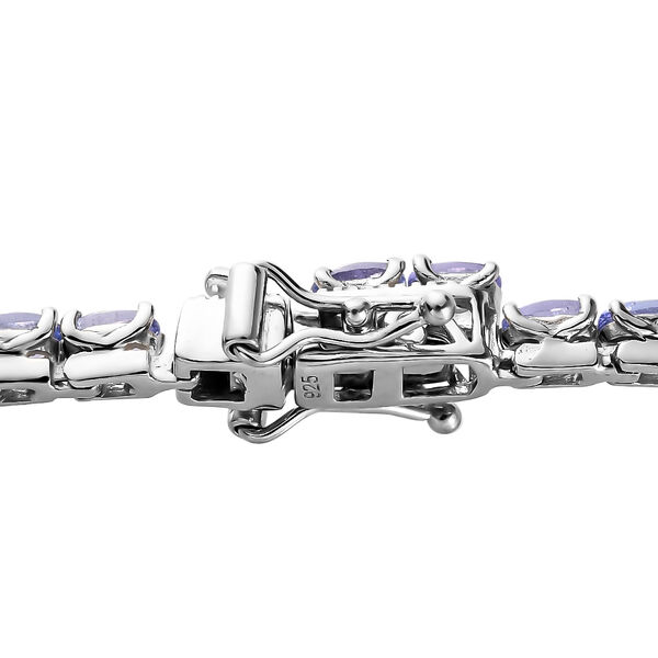Tansanit Armband, 20 cm, 925 Silber platiniert ca. 7,31 ct image number 4