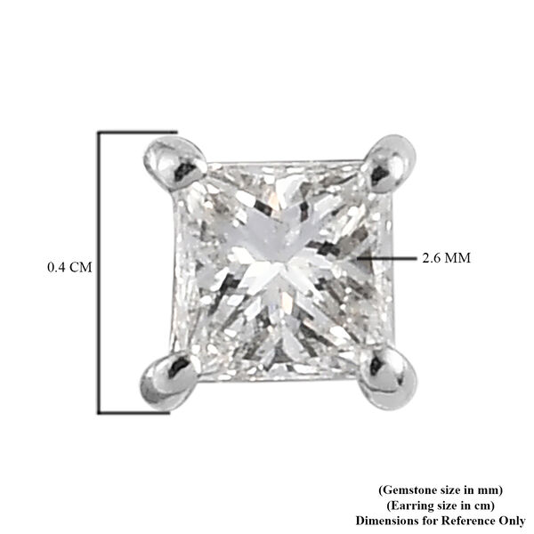 RHAPSODY Prinzessinnen-Schliff VS EF Diamant-Ohrringe - 0,20 ct. image number 6