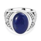 Lapislazuli Ring Edelstahl (Größe 16.00) ca. 7,29 ct