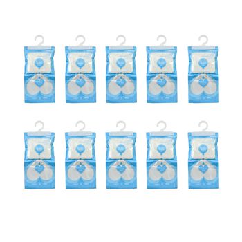HOMESMART - 10er-Set h&auml;ngende Luftentfeuchter Beutel, 500ml