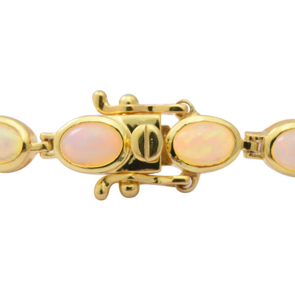 Nat&uuml;rliches, &auml;thiopisches Opal-Armband in Silber image number 2