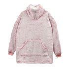 Kuscheliger Doppellagiger Sherpa-Decken-Hoodie, One size, rosa