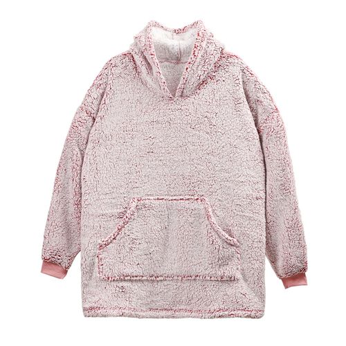 Kuscheliger Sherpa-Hoodie, Einheitsgröße, rosa image number 0