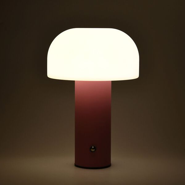 LIVMORE Wiederaufladbare und tragbare LED-Tischlampe, 12,5x20,5cm, Braun image number 4