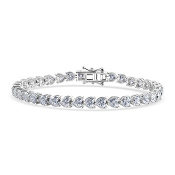 D'Joy Moissanit Armband ca. 20 cm 925 Silber Rhodiniert ca. 16,94 ct.