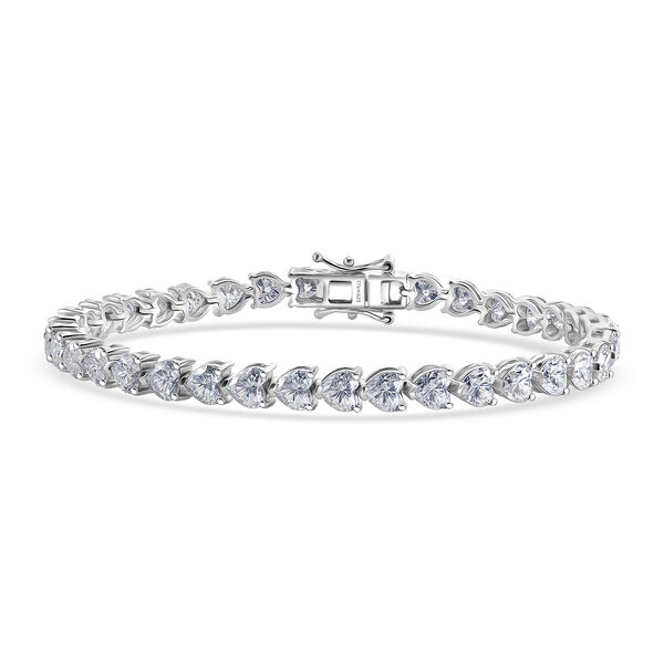 D'Joy Moissanit Armband ca. 20 cm 925 Silber Rhodiniert ca. 16,94 ct.