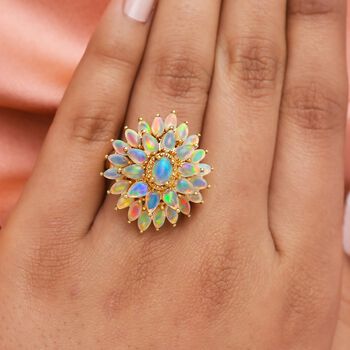 Nat&uuml;rlicher, &auml;thiopischer Opal-Ring - 3,74 ct.