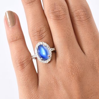 D'Joy Aurora Mondstein und Zirkon Ring - 4 ct.