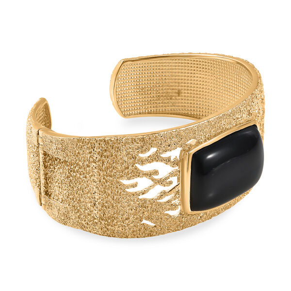 EverTrue AA schwarzer Glasachat 19cm Armreif - 32,68 ct. image number 3