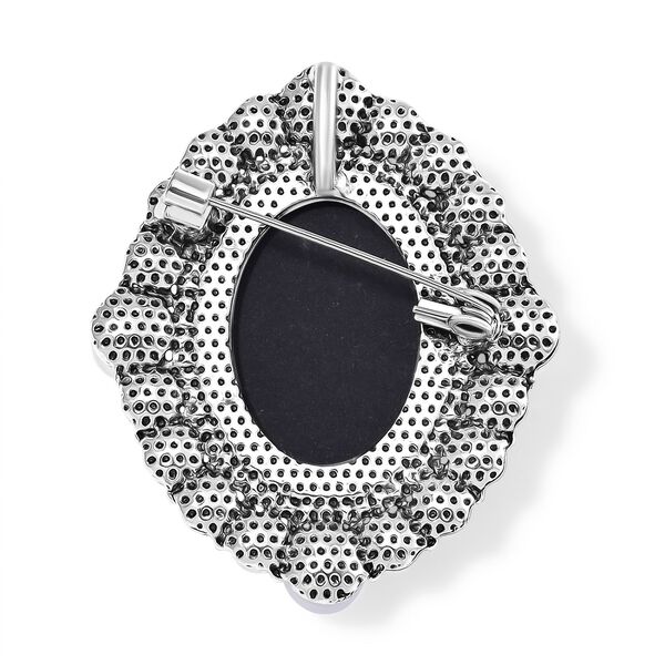 Kamee, Kunststoff Perle Brosche image number 4