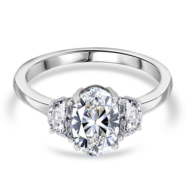 LUXURIANT IGI zertifizierter VS-EF Labor Diamant Ring in 950 Platin - 2 ct.