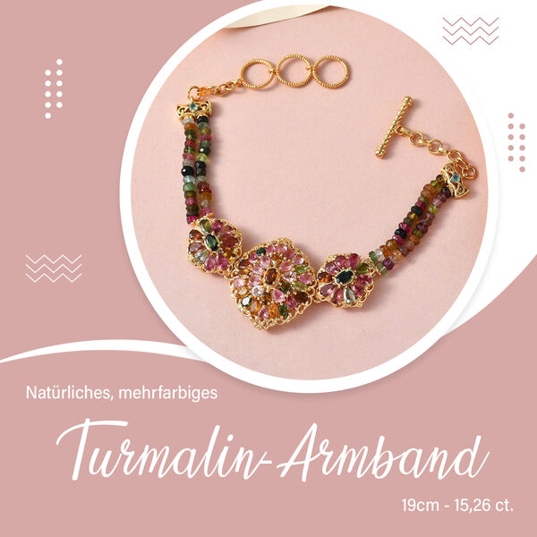 Royal mehrfarbiges Turmalin-Armband- 15,26 ct. image number 4