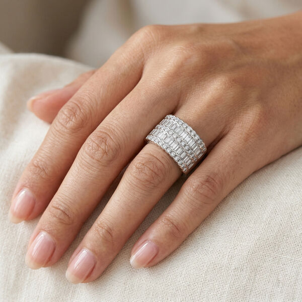 LUSTRO STELLA - Zirkonia Ring 925 Silber rhodiniert  ca. 1,69 ct image number 3