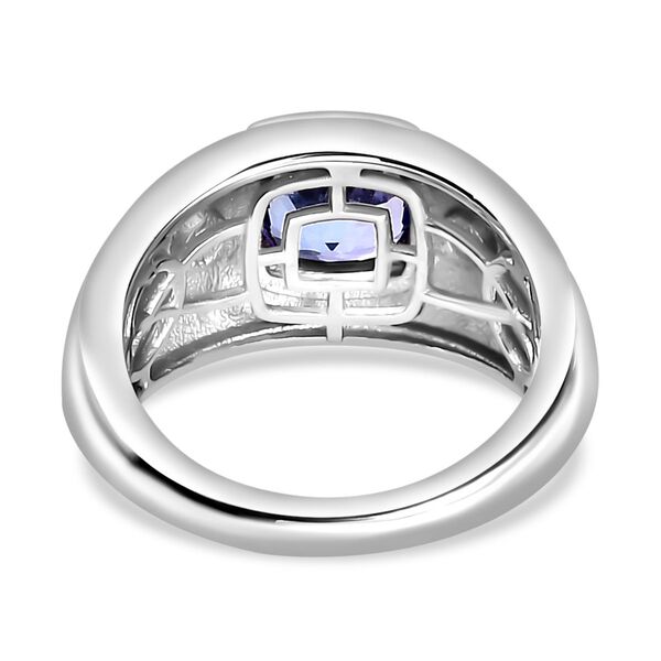 AA Tansanit, Moissanit Ring 925 Silber rhodiniert (Größe 17.00) ca. 1,42 ct image number 6
