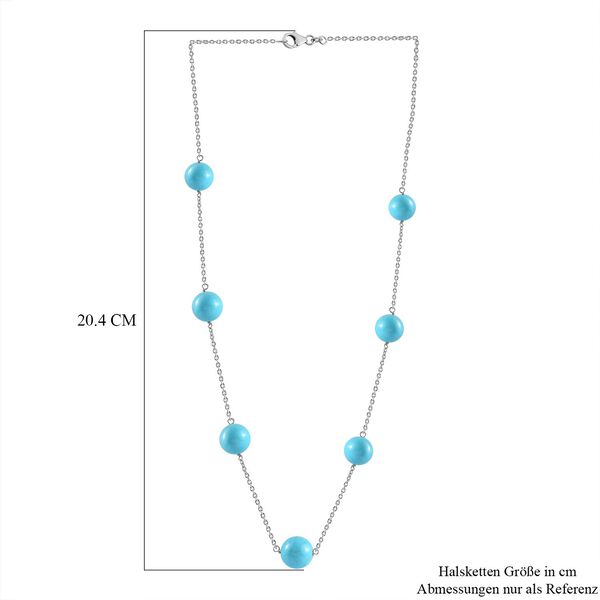 Feine T&uuml;rkis-Perlen-Halskette- 35ct. image number 6