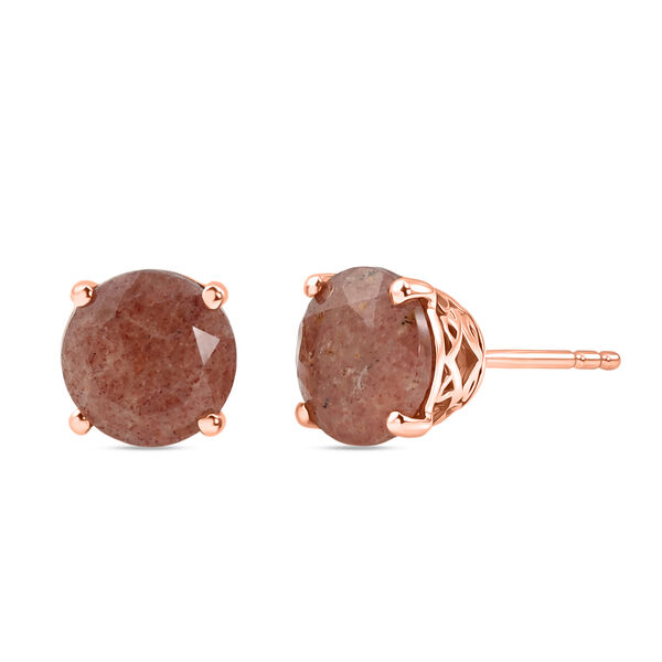 EVER TRUE AA Tansanischer Natronite Ohrringe Reine Bronze ca. 3.60 ct